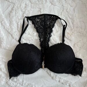 Rue21 Black Lace T-Back Bra
